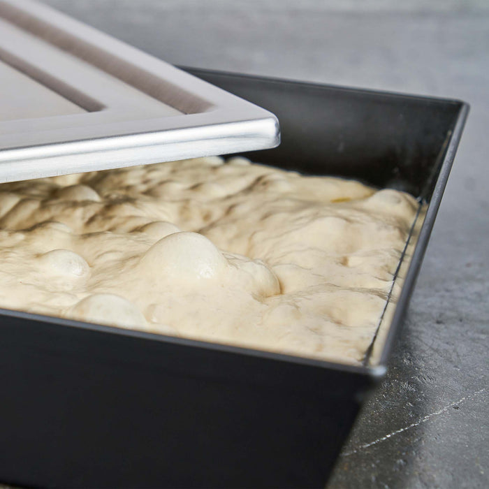 Ooni Detroit-style pan dough proofing | Click this image to open up the product gallery modal. The product gallery modal allows the images to be zoomed in on.