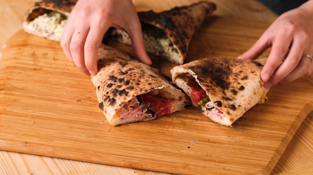 Calzone Panini Stuffed calzones two ways recipe — Ooni USA