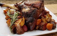 Flame-roasted Leg of Lamb