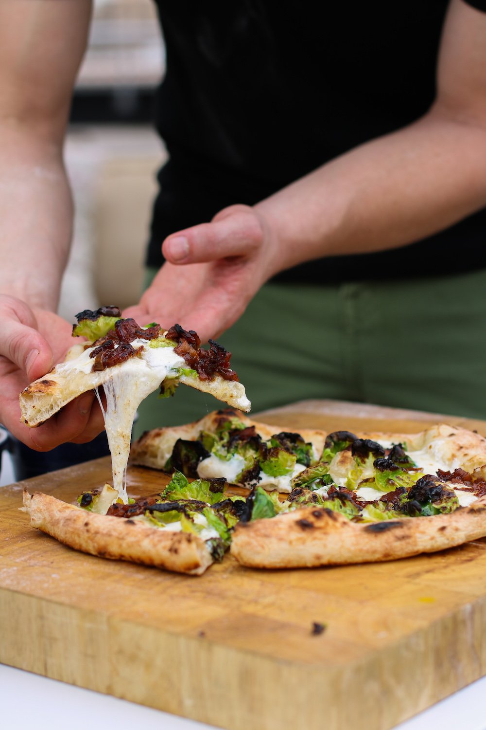Brussels Sprout & Apple-Bacon Jam Pizza Recipe — Ooni USA