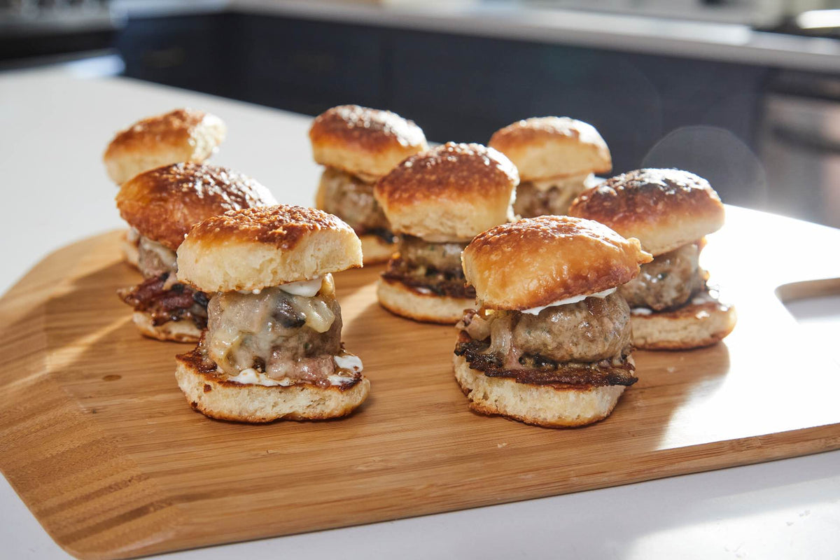 Cheesy Meatball Sliders with Caramelized Onions — Ooni USA