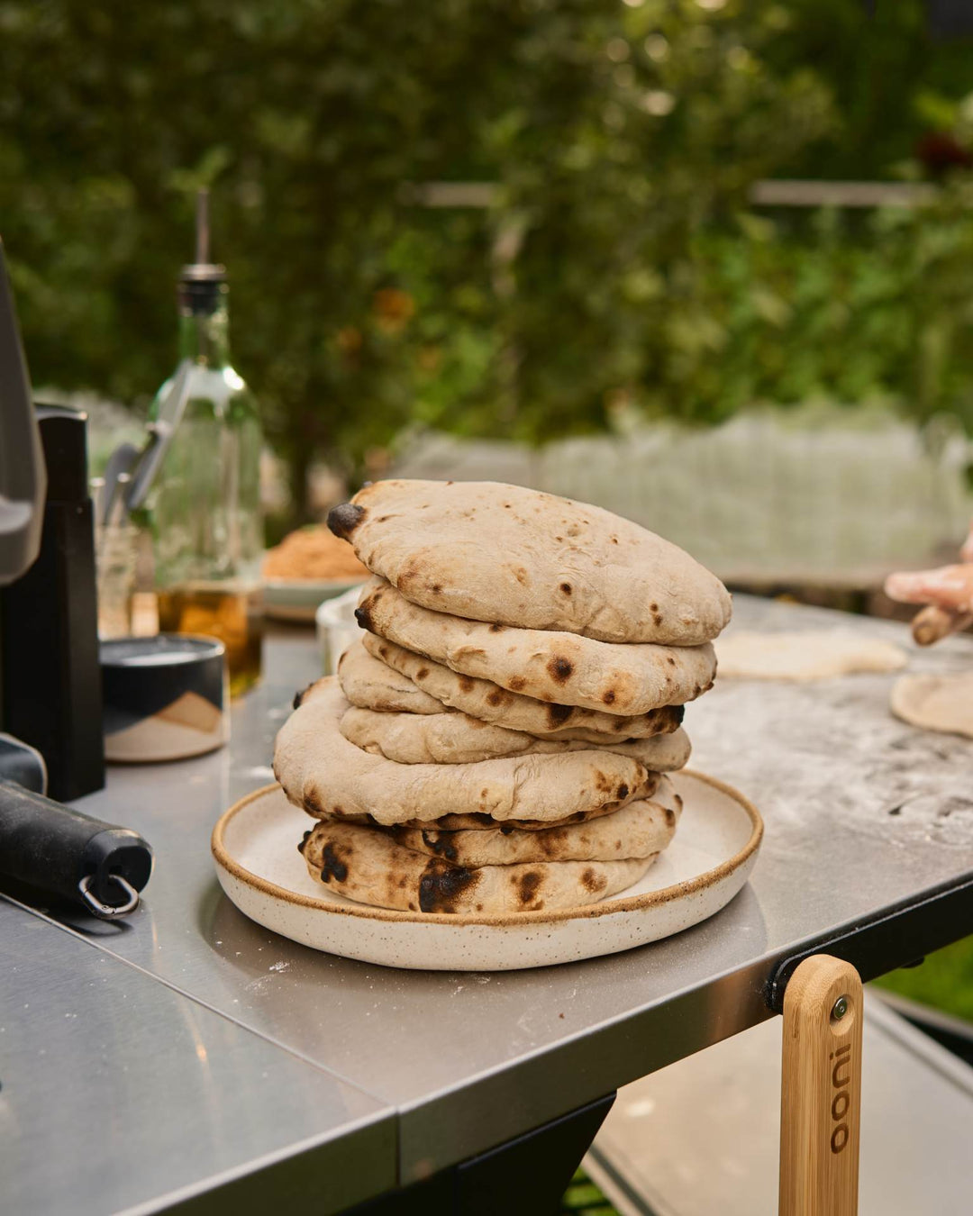 Fluffy Pitas & Fire Roasted Vegetables