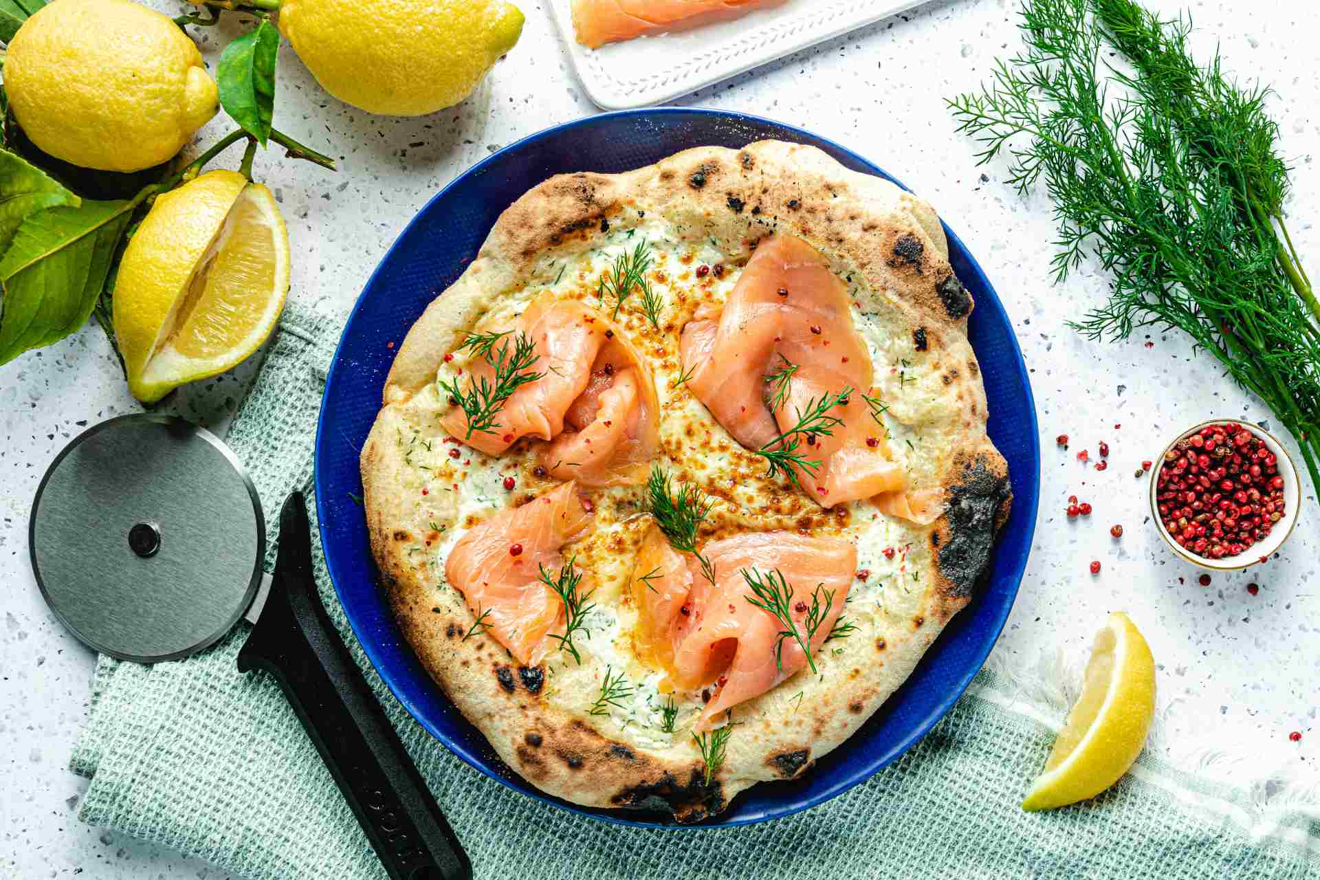 Nordic Pizza with Salmon, Dill and Crème Fraîche Recipe — Ooni USA