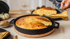 Skillet Brown Butter Cornbread with Miso Maple Butter