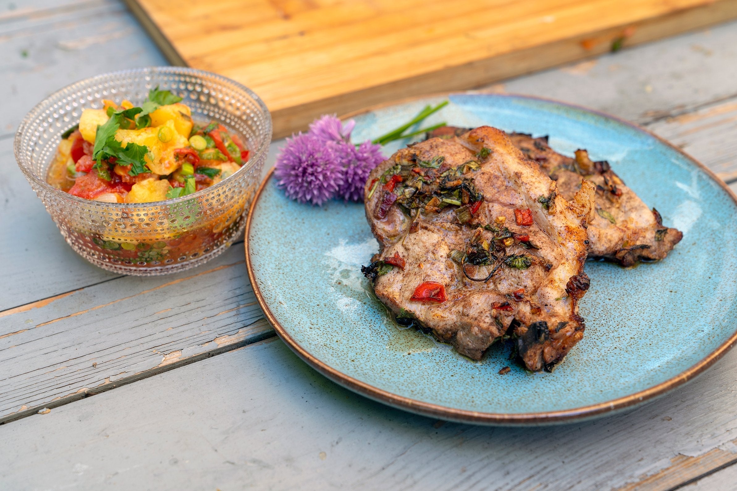 Jerk Pork With Roast Pineapple Salsa Recipe — Ooni USA