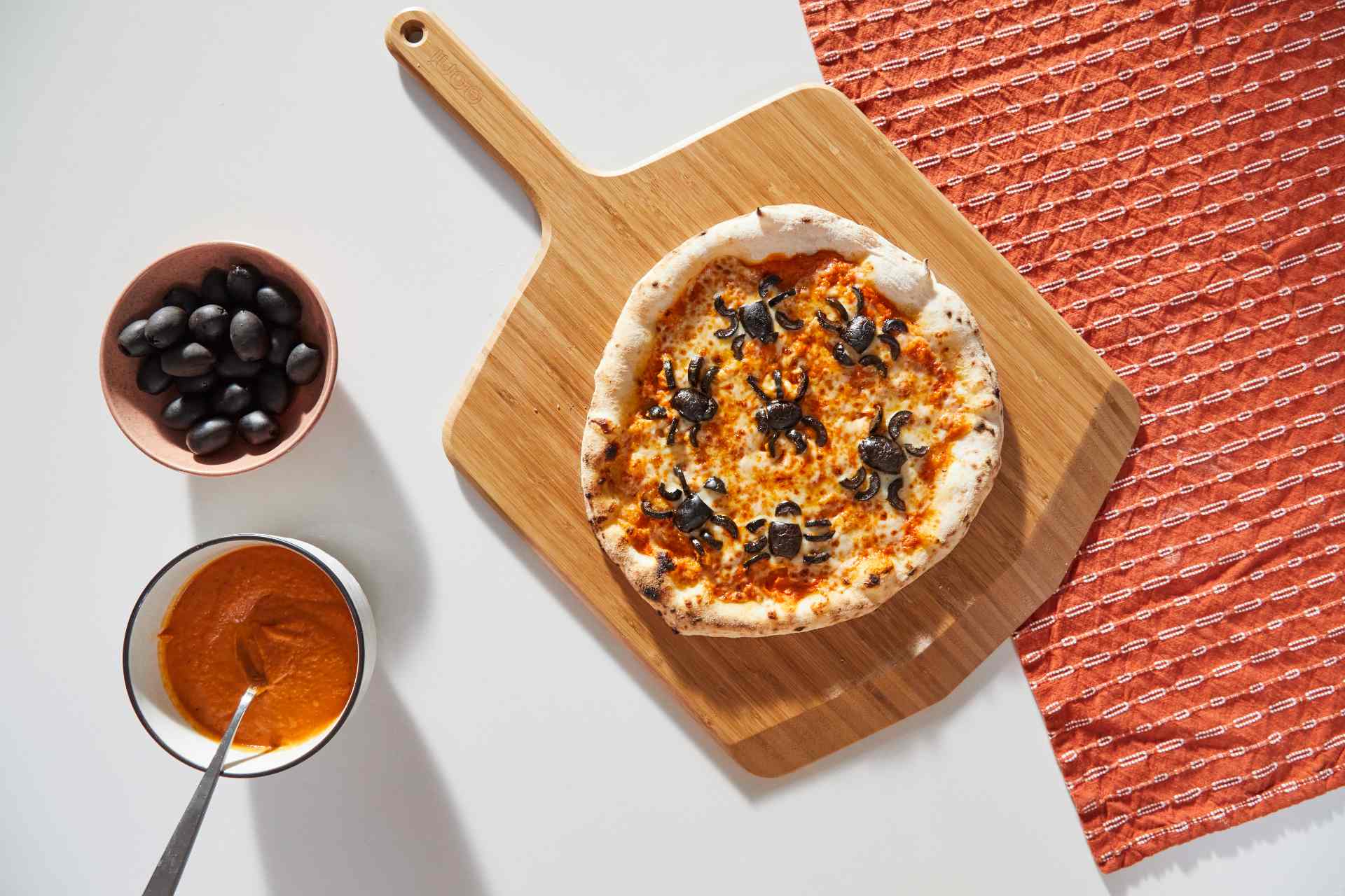 Olive “Spider” Pizza with Vodka Sauce — Ooni USA