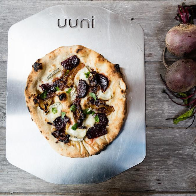 Beet, Goat’s Cheese & Caramelized Onion Pizza