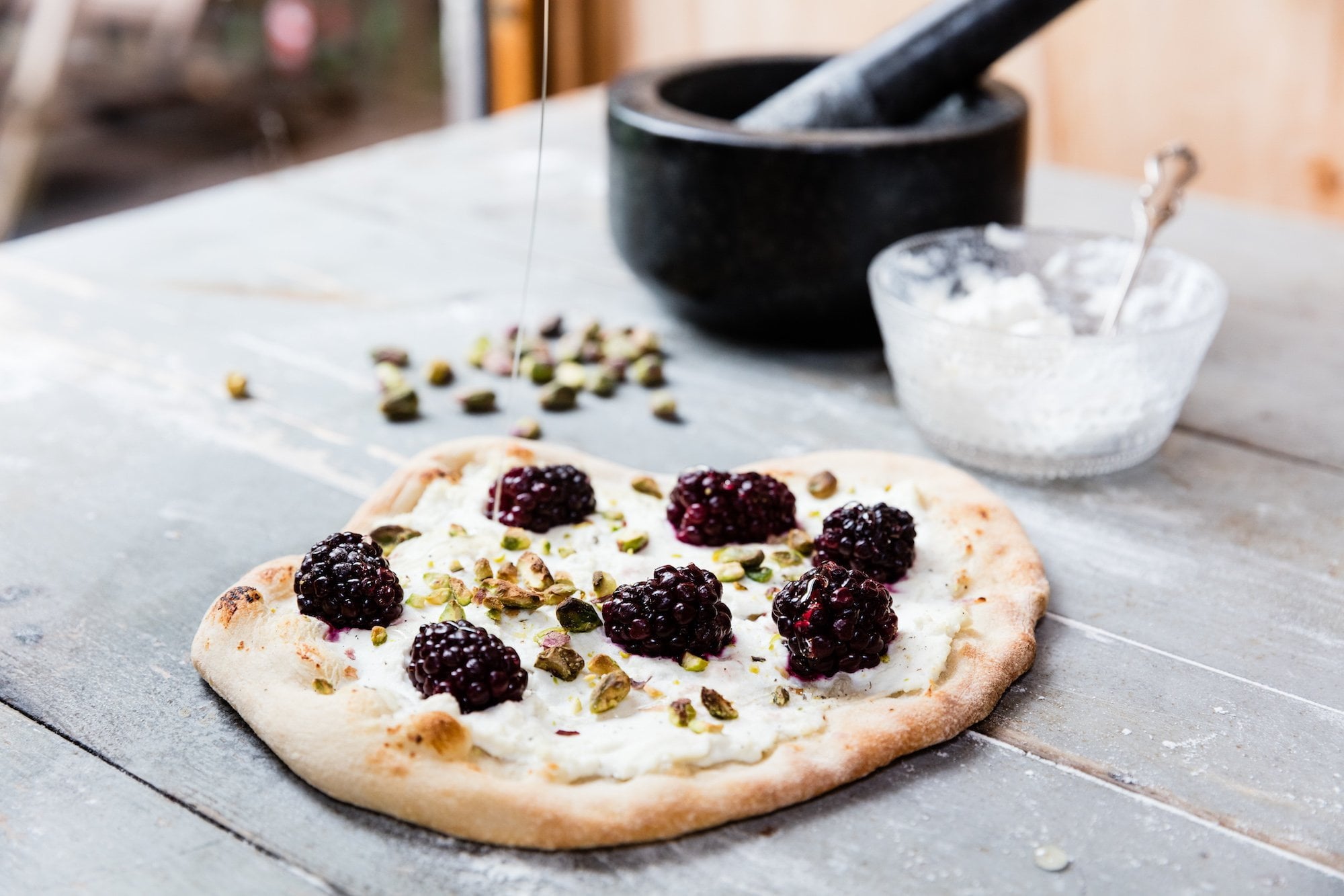 Blackberry, Ricotta & Pistachio Pizza Recipe — Ooni USA