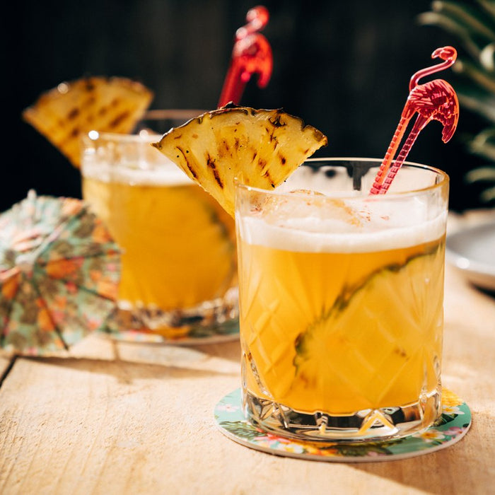 Fiery Pineapple Mezcal Cocktail