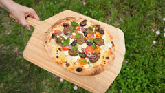 Greek Mezze Pizza with Keftedes