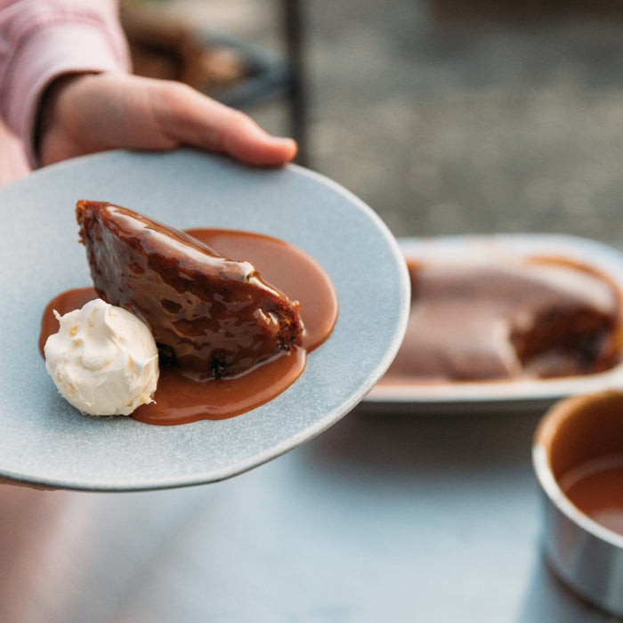 Flame-cooked Sticky Toffee Pudding