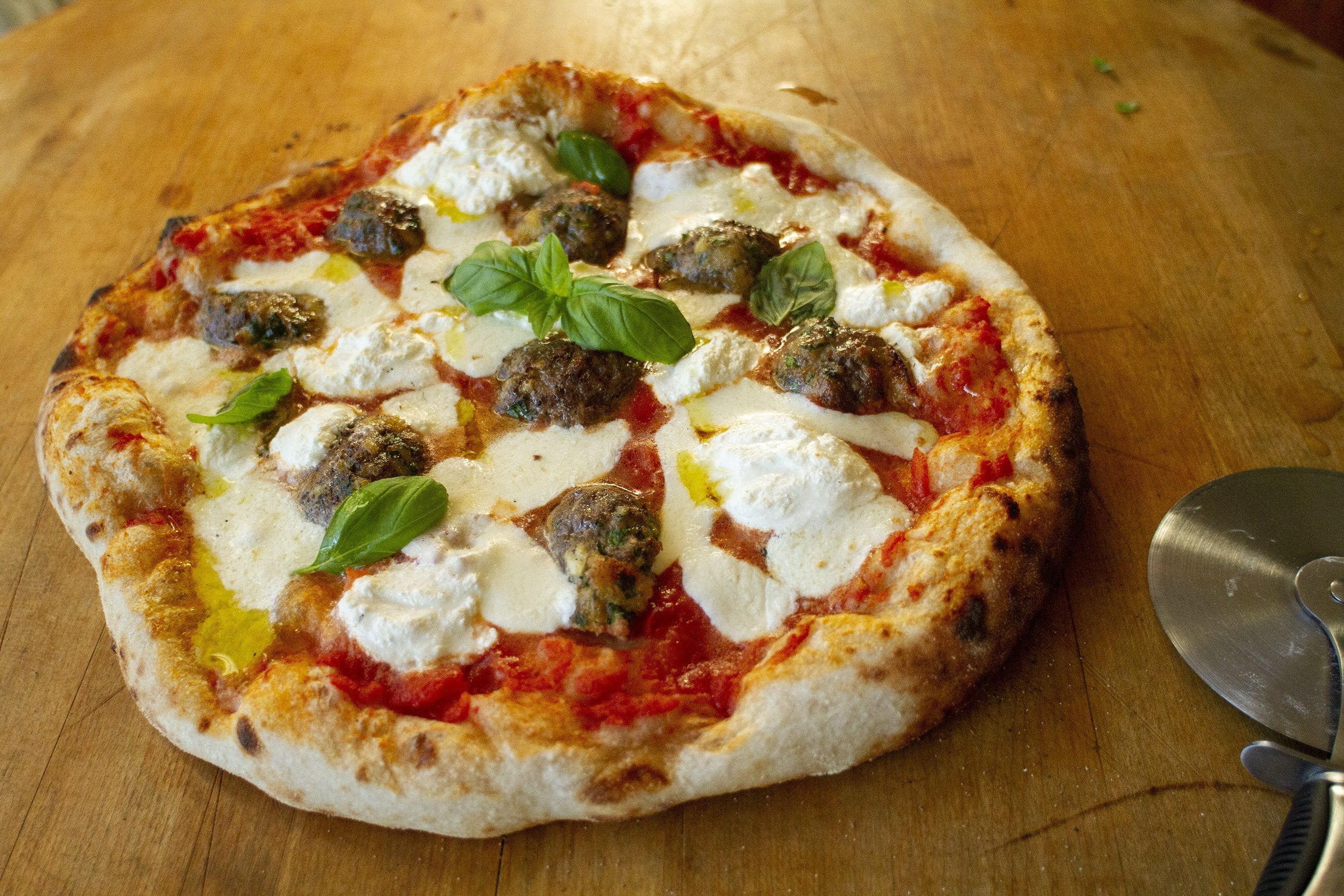 Meatball, Ricotta & Basil Pizza Recipe — Ooni USA