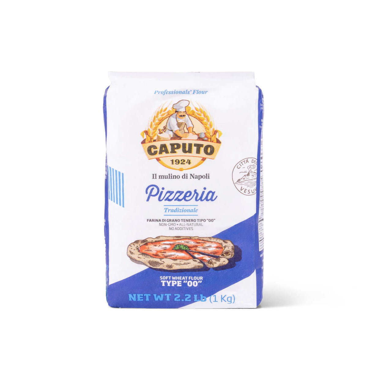 Caputo Italian Premium Flour Type 00 Pizzeria , 2000 gram(1 kg X Pack 2)
