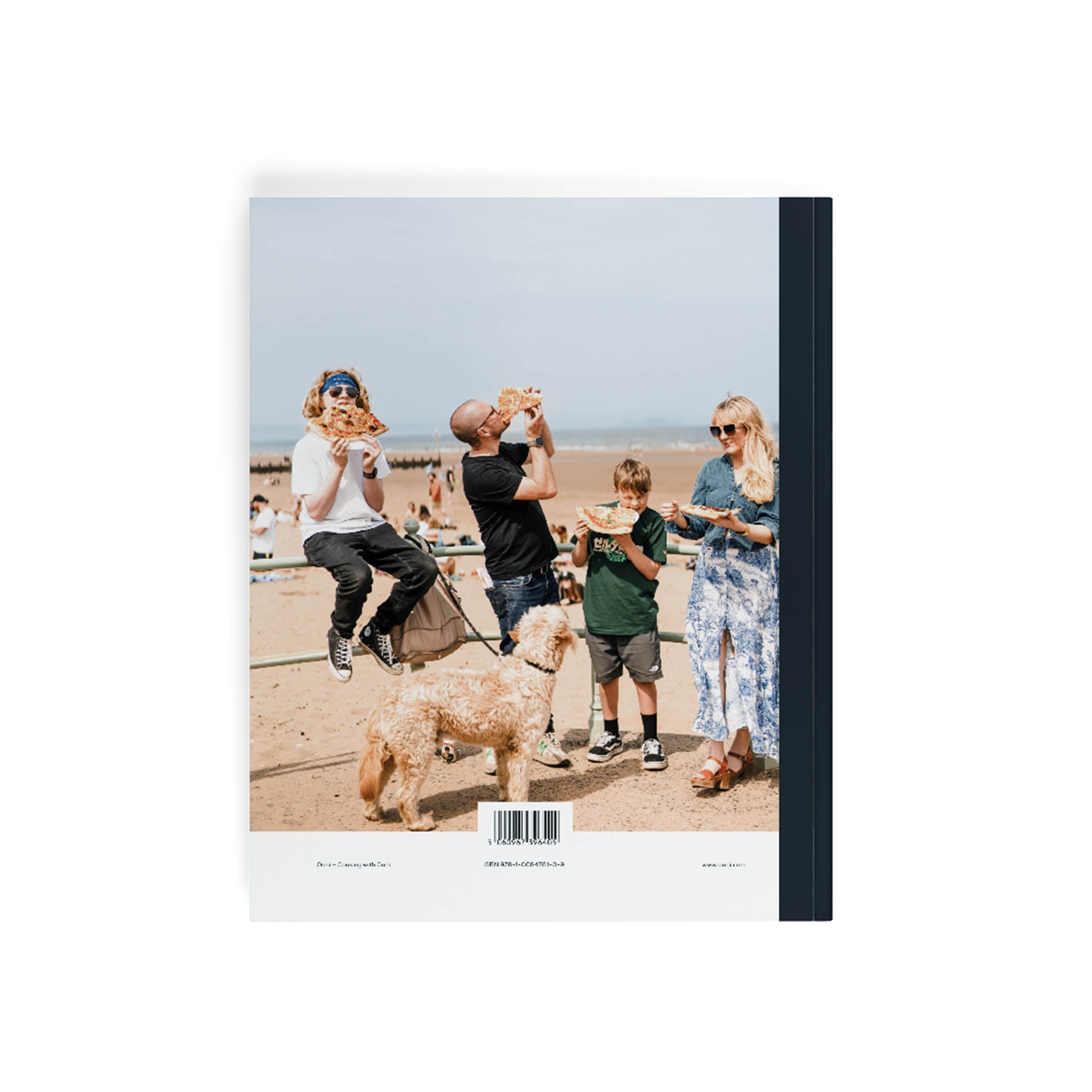 Back cover view of Cooking with Ooni Cookbook.