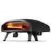 Ooni Koda 2 Max outdoor pizza oven with flame on.