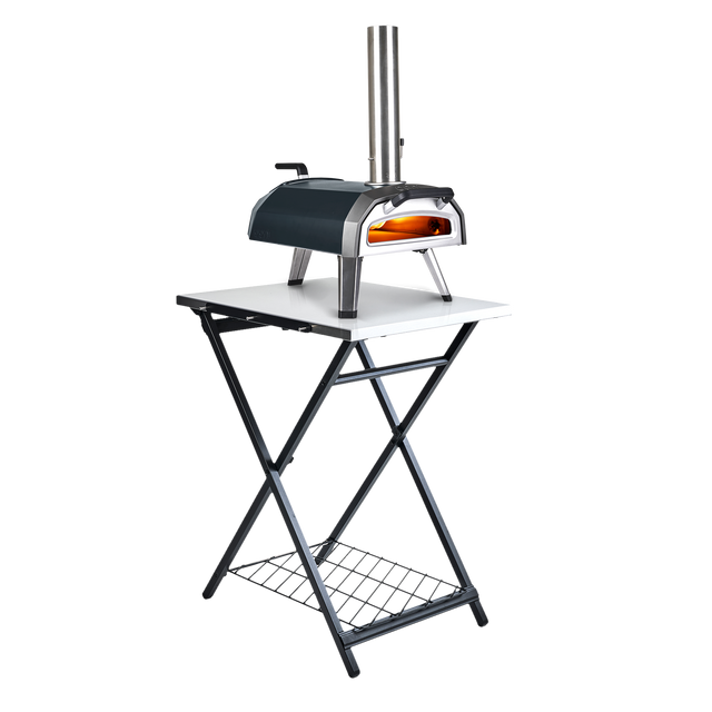 Ooni Folding Table with Ooni Karu 2 Multi-fuel pizza oven