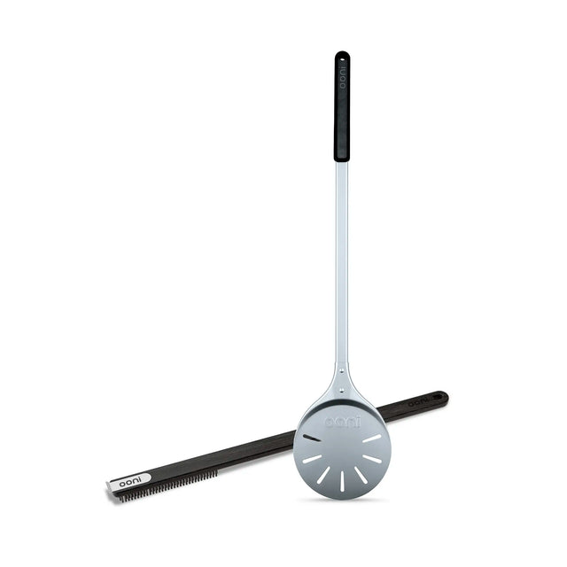 Ooni Pizza Oven Brush and Turning Peel Bundle