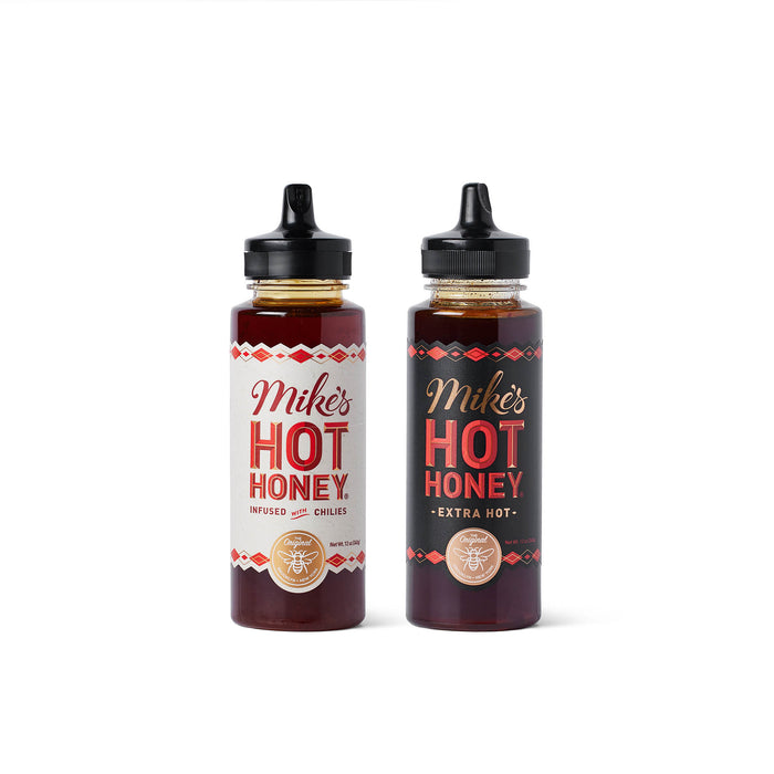 Mike’s Hot Honey Original and Extra Hot Duo | Click this image to open up the product gallery modal. The product gallery modal allows the images to be zoomed in on.