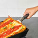 Ooni Pan Pizza Spatula lifting Detroit-style pizza