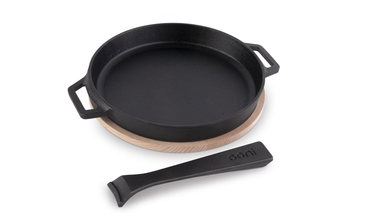 Ooni Cast Iron Skillet Pan | Ooni USA | Click this image to open up the product gallery modal. The product gallery modal allows the images to be zoomed in on.
